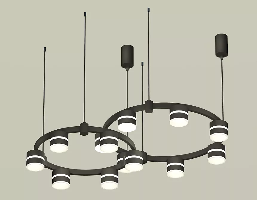 

Комплект подвесного светильника Ambrella Light Techno Ring XR92091001 (A9209x2, C9238, C9232, N8445)