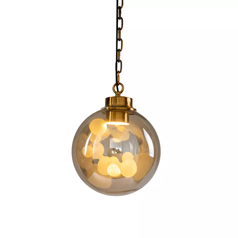 

Подвесной светильник Delight Collection Soap KG1148P brass/amber