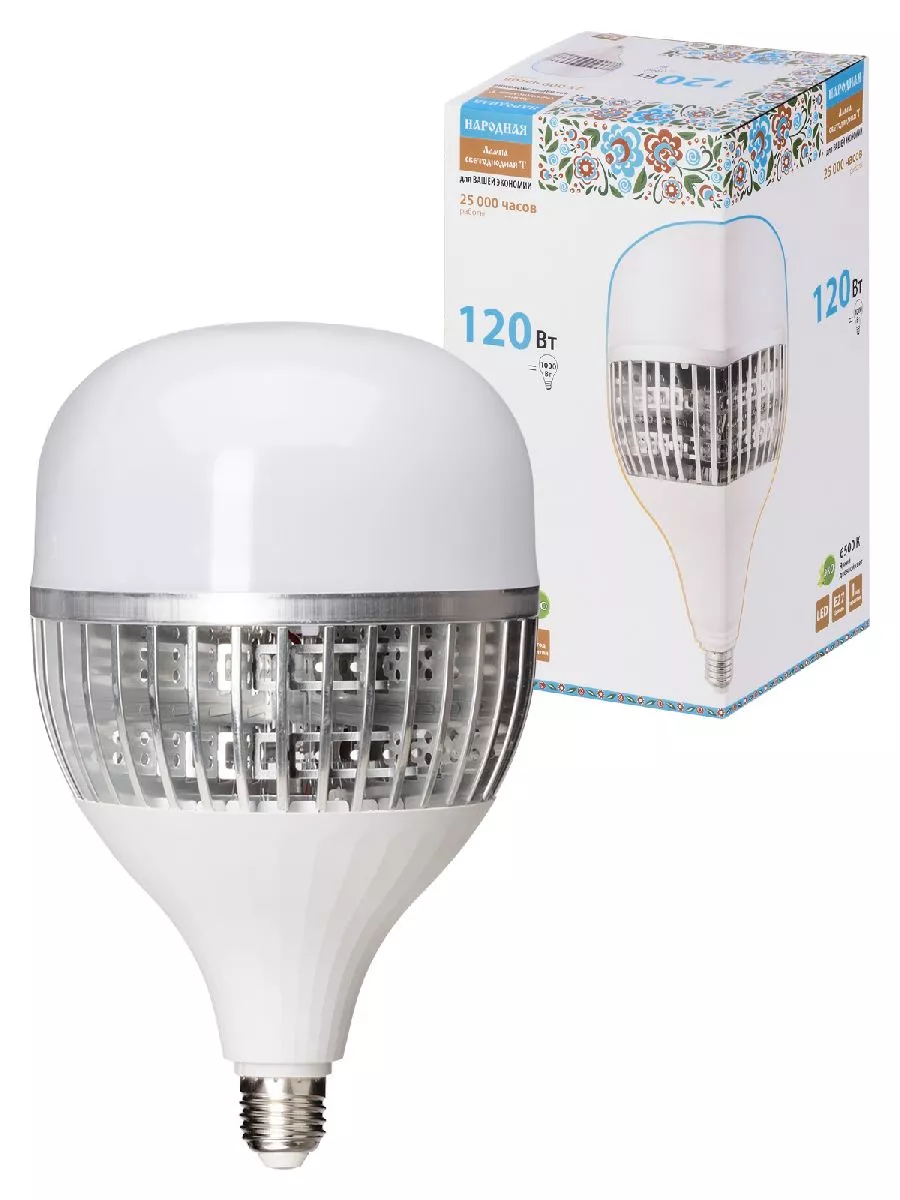 

Лампа светодиодная TDM Electric Народная E27 120W 6500K матовая SQ0340-1639