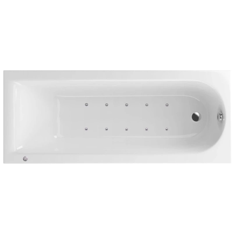 Акриловая ванна Actima Aurum 150х70 белая с аэромассажем WAAC.AUR15.AERO.CR - фото 1