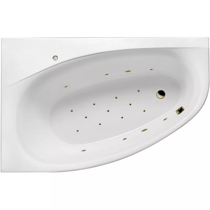

Акриловая ванна Excellent Kameleon 170x110 белая бронза левая с гидромассажем