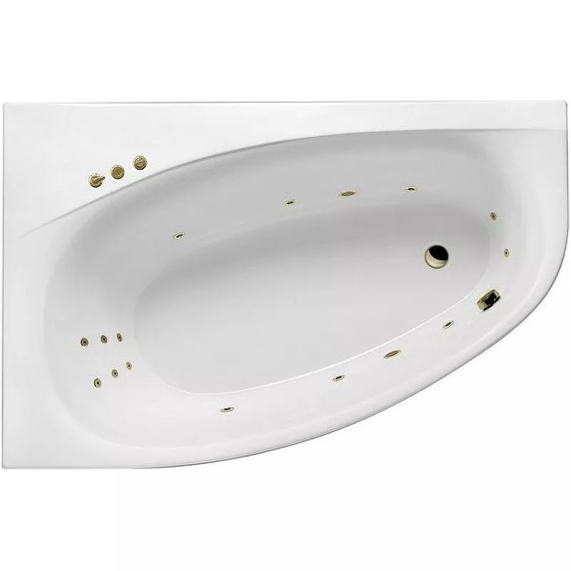 

Акриловая ванна Excellent Kameleon 170x110 белая бронза левая с гидромассажем