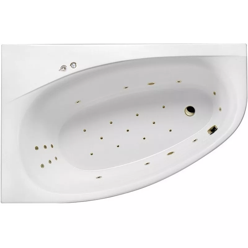 

Акриловая ванна Excellent Kameleon 170x110 белая бронза левая с гидромассажем