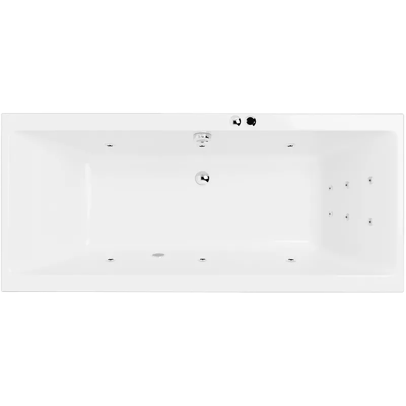 

Акриловая ванна Excellent Pryzmat Slim 170x75 белая с гидромассажем