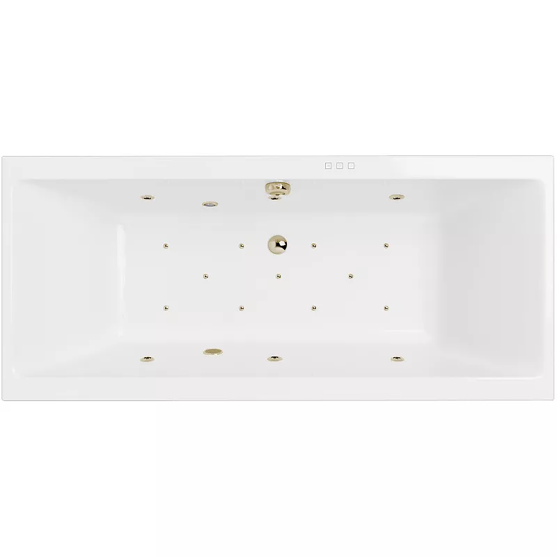 

Акриловая ванна Excellent Pryzmat Slim 180x80 белая бронза с гидромассажем