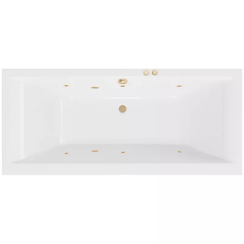 

Акриловая ванна Excellent Savia Duo 170x80 белая золото с гидромассажем