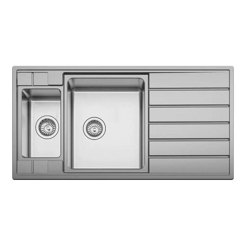 Мойка Seaman Eco Roma SMR-9750B2, без отверстий, стандартная комплектация