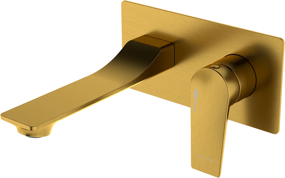 

Смеситель для раковины Wasserkraft Aisch 5530 С ВНУТРЕННЕЙ ЧАСТЬЮ, матовое золото