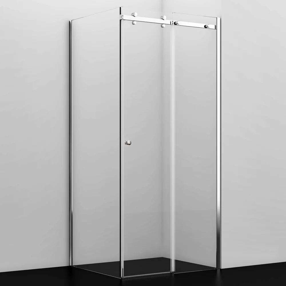 

Душевой уголок Wasserkraft Vils 100x100 профиль хром стекло прозрачное