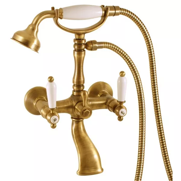 

MK560.5/2Z MORAVA RETRO - смеситель классический для ванны с душем, ЦВЕТ ЗОЛОТО
