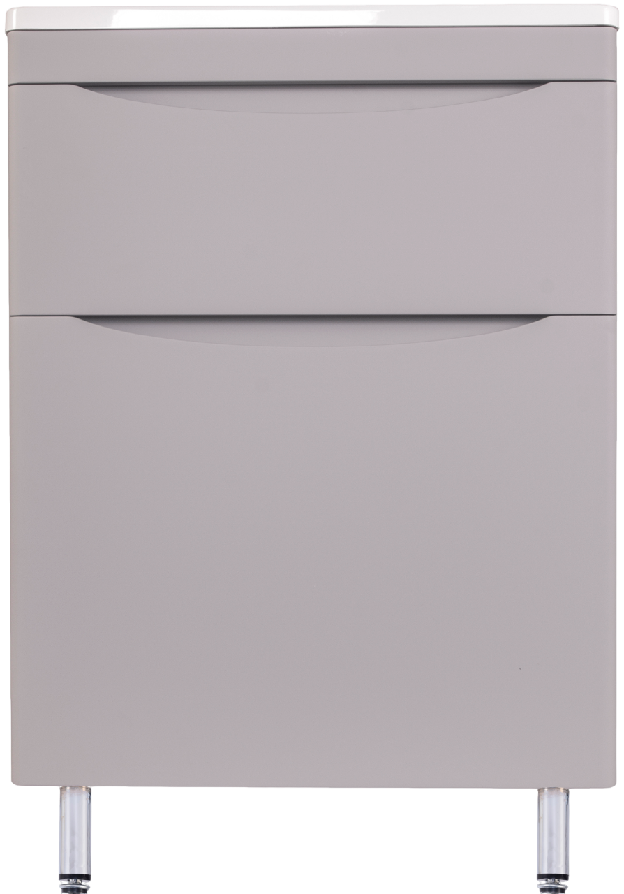 

Тумба под раковину без столешницы Style Line Бергамо Мини 60 Люкс Plus напольная, антискрейтч серая