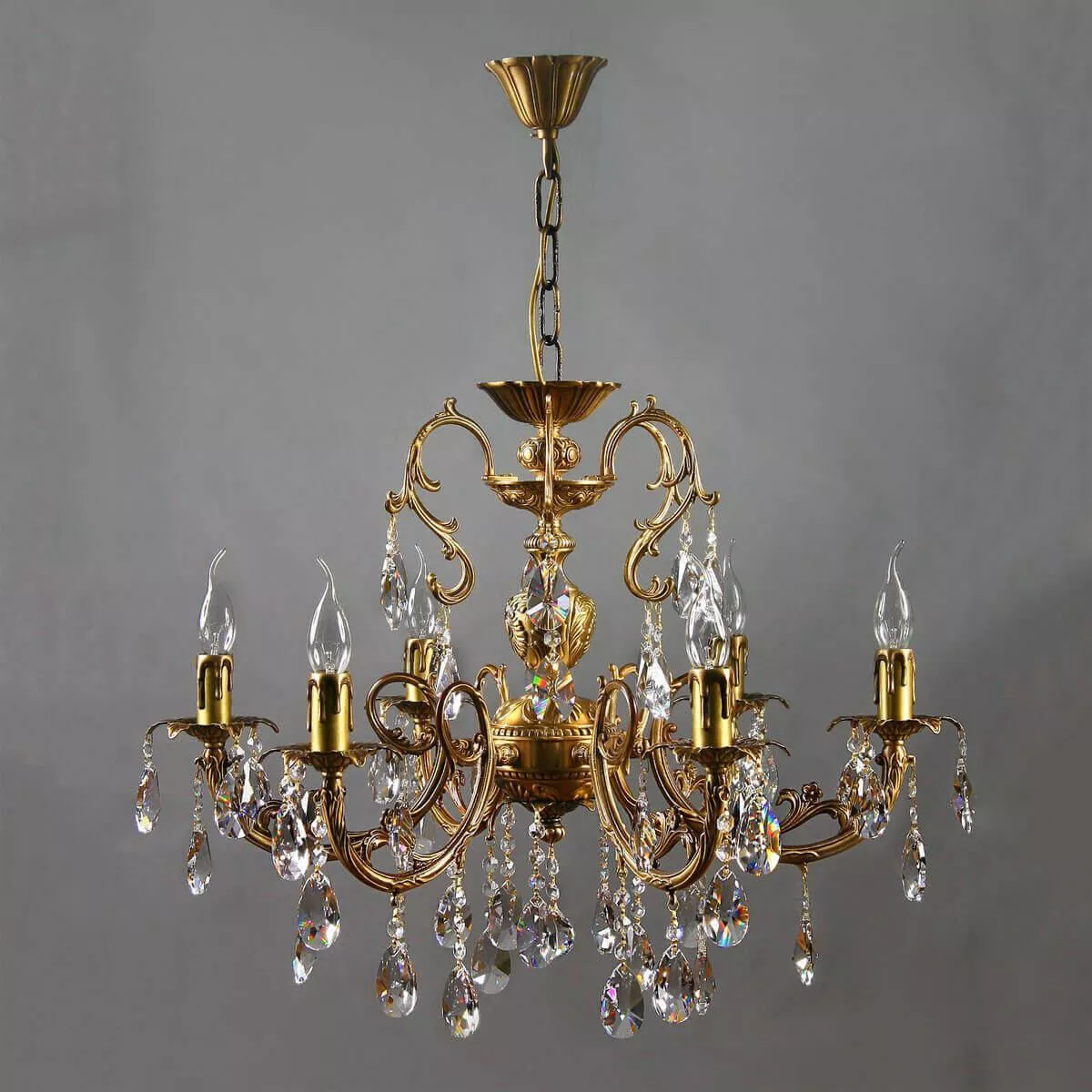

Подвесная люстра Ambiente Alicante 8888/6 AB Tear drop