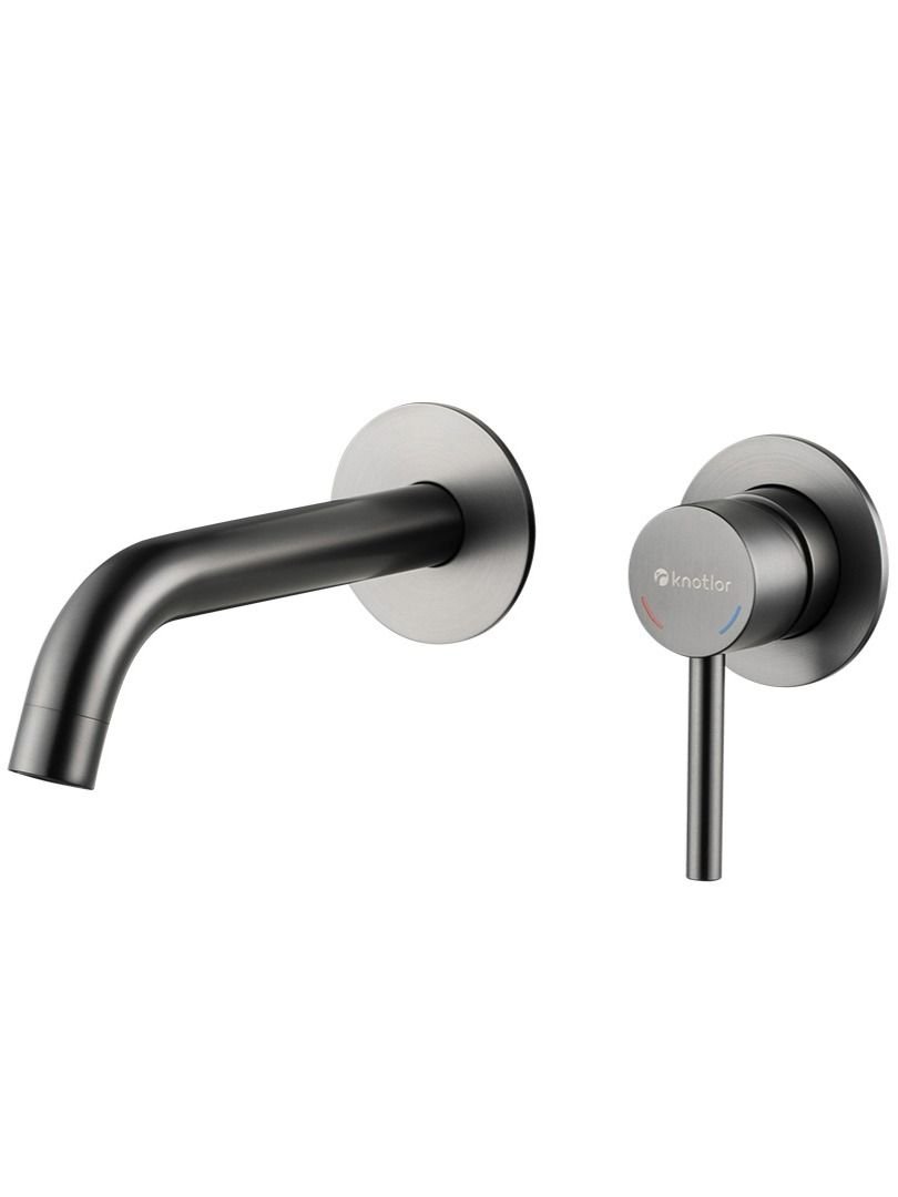 

Смеситель для раковины встраиваемый Knotlor SS-25/GM, графит