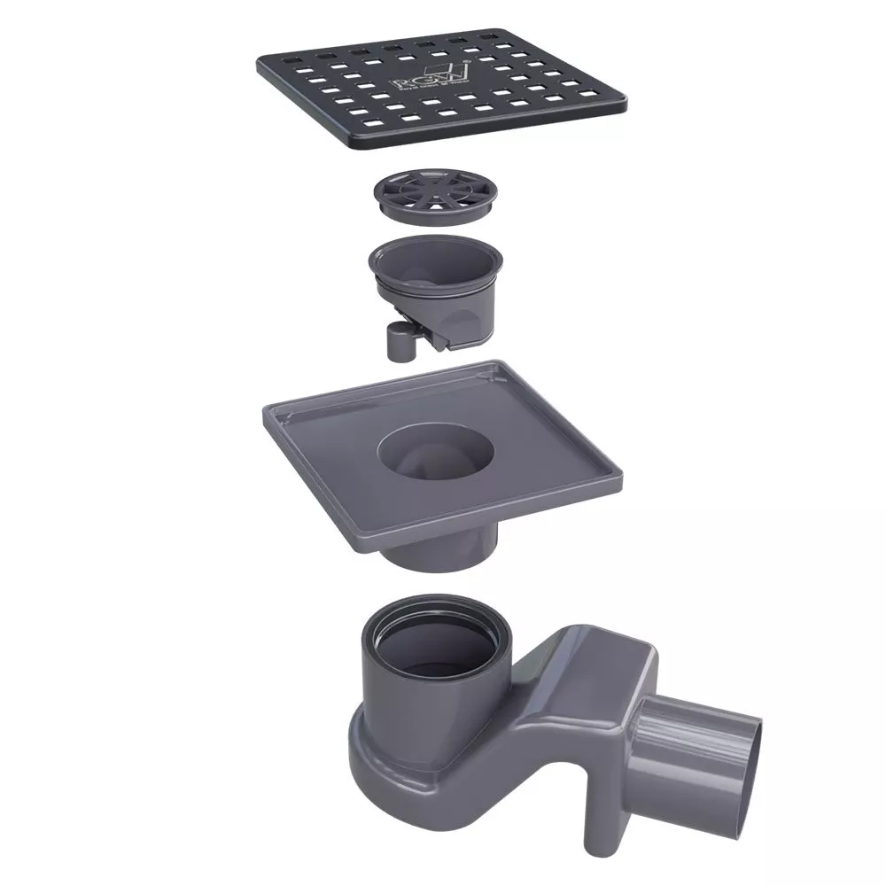 

Душевой трап RGW Shower Drain SDR-14, 11х11 см, черный