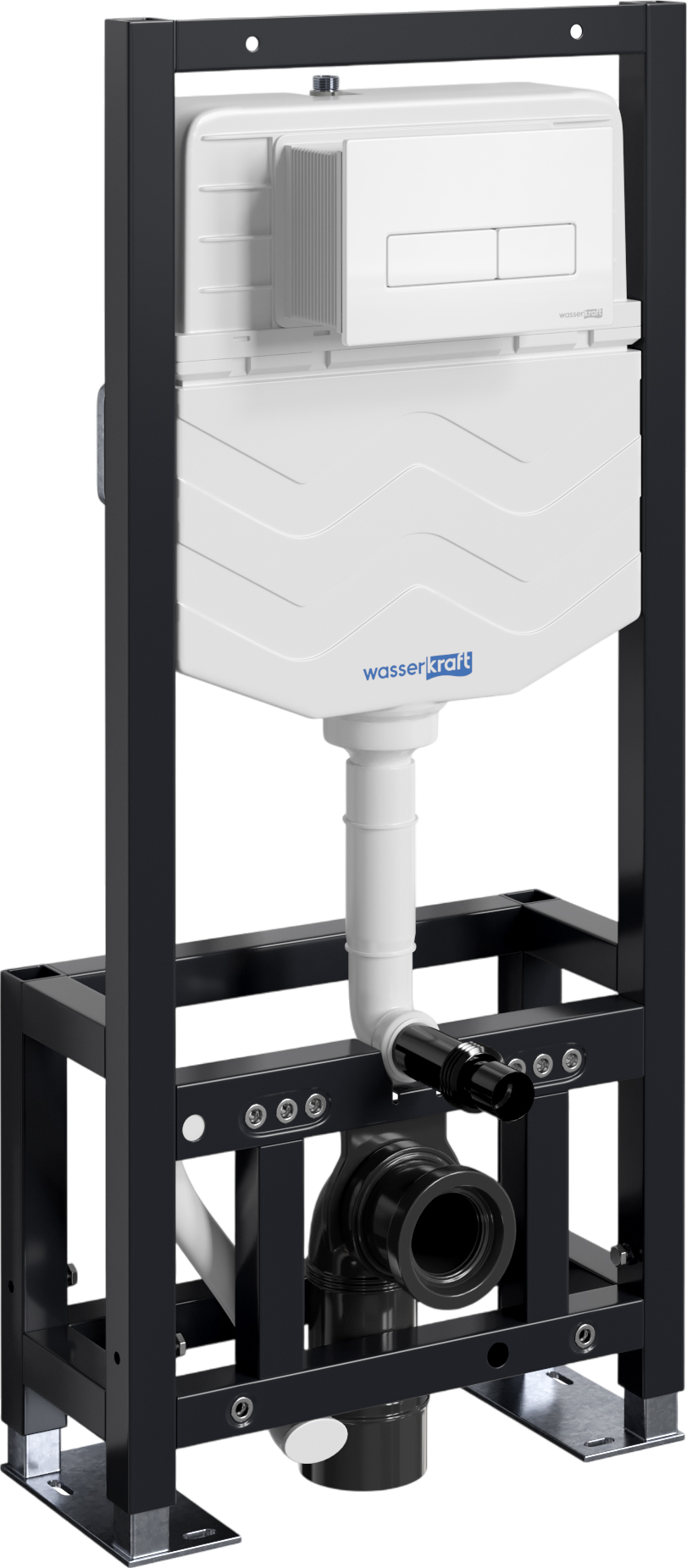 

Система инсталляции для унитазов Wasserkraft Dill 61TLT.010.ME.WM03 с кнопкой смыва матовой белой