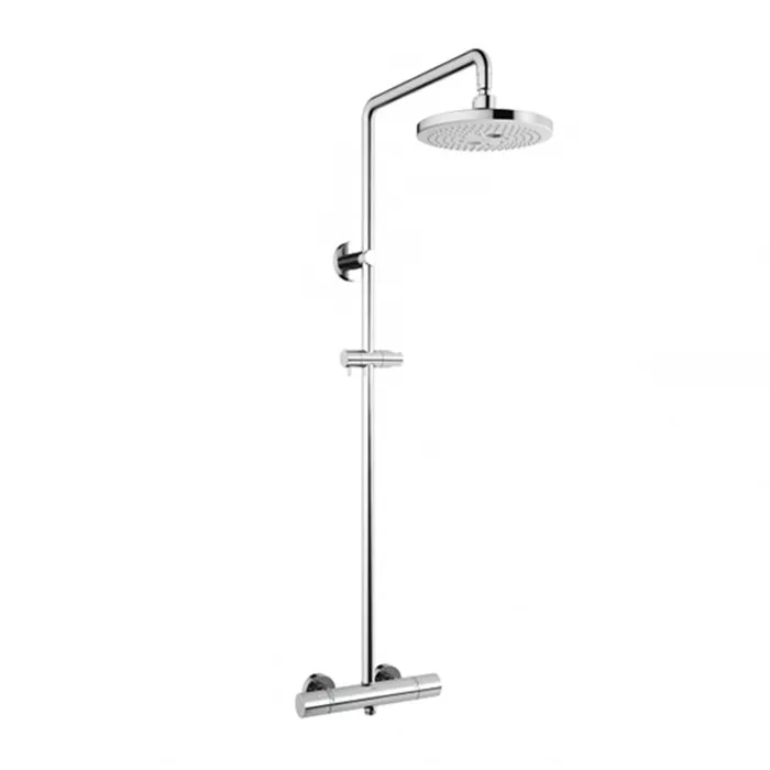 TOTO SHOWERS Душевая стойка, 220x586x1200мм, с термостатическим смесителем, SMA, Comfort Wave, Warm Spa, цвет: хром (без шланга и ручного душа)