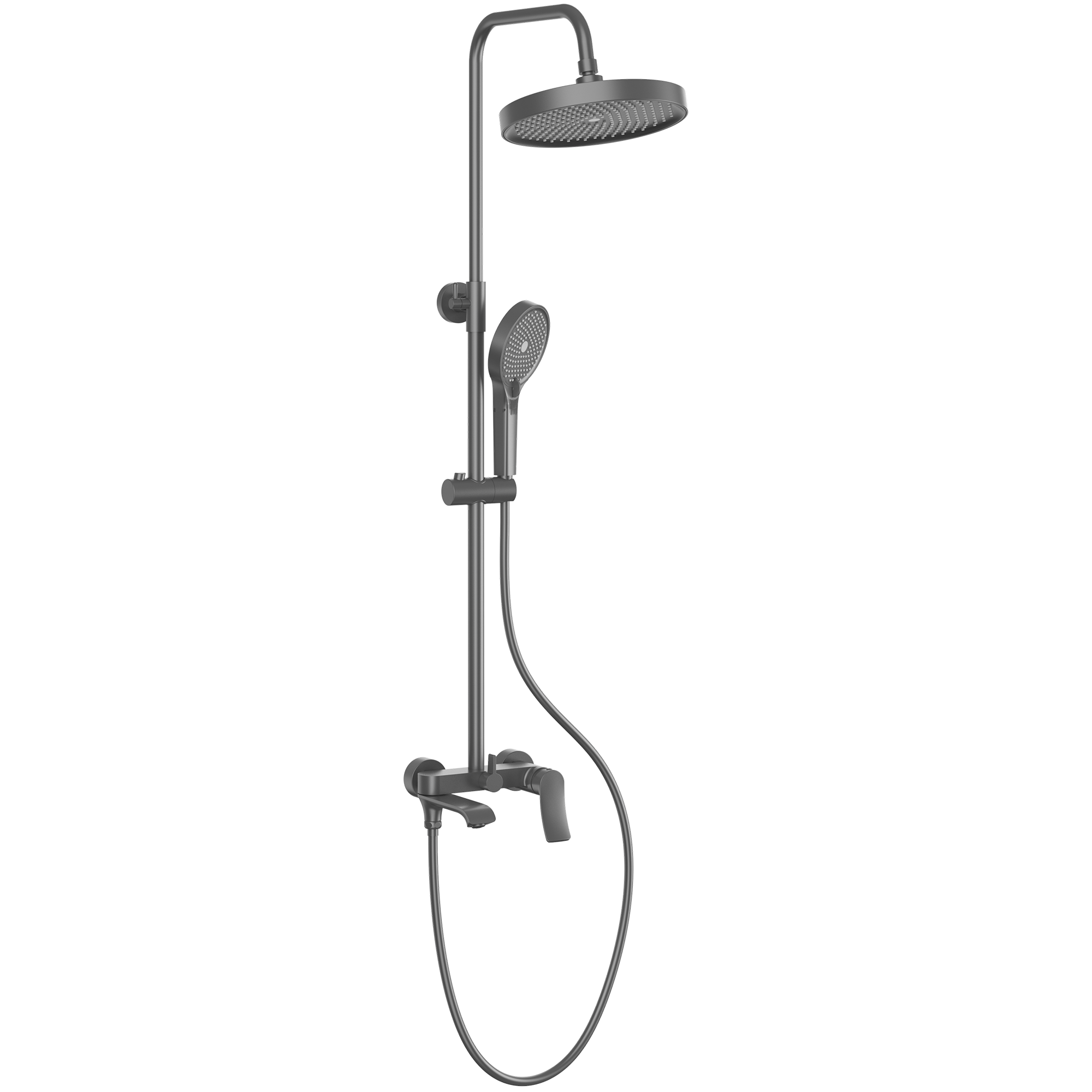 Душевая стойка Haiba HB24553-3 оружейная сталь 12909₽