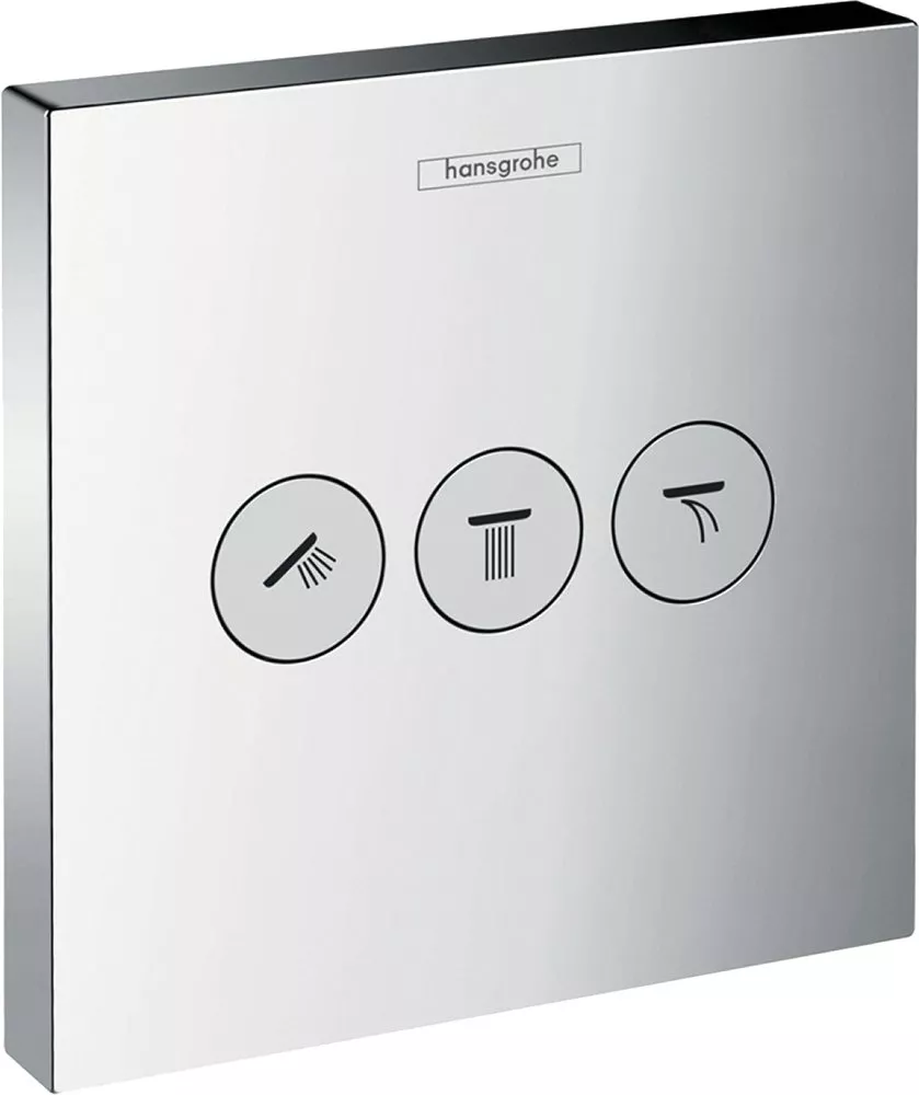 Переключающие вентили  Santehnika Room Переключатель потоков Hansgrohe ShowerSelect Trio/Quattro 15764000 на три потребителя