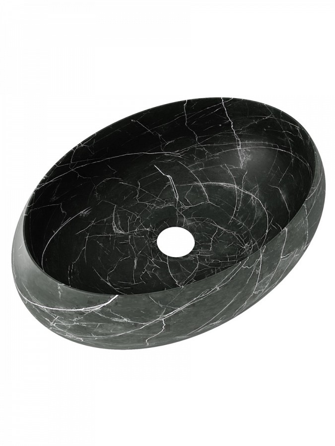 Накладная раковина STWORKI Копенгаген CO51304 48 черный мрамор овальная 7187₽