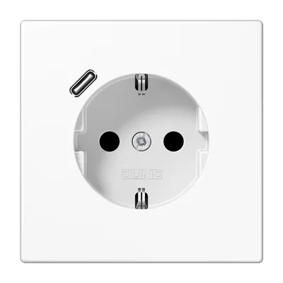 

Розетка 2K+З USB Typ C Jung LS1520-18CWW