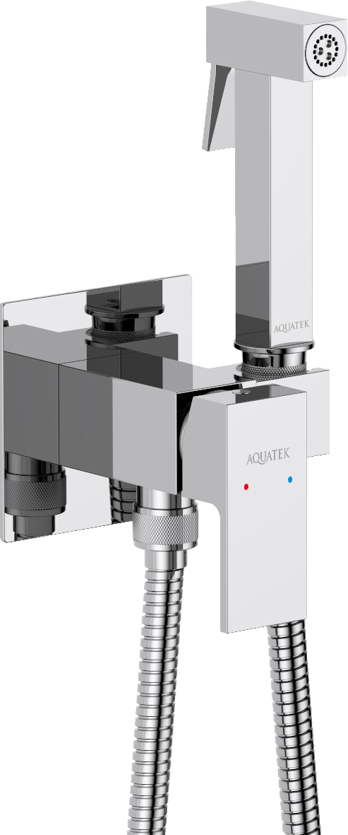 

Гигиенический душ AQUATEK Либра AQ1022CR со смесителем, С ВНУТРЕННЕЙ ЧАСТЬЮ, хром
