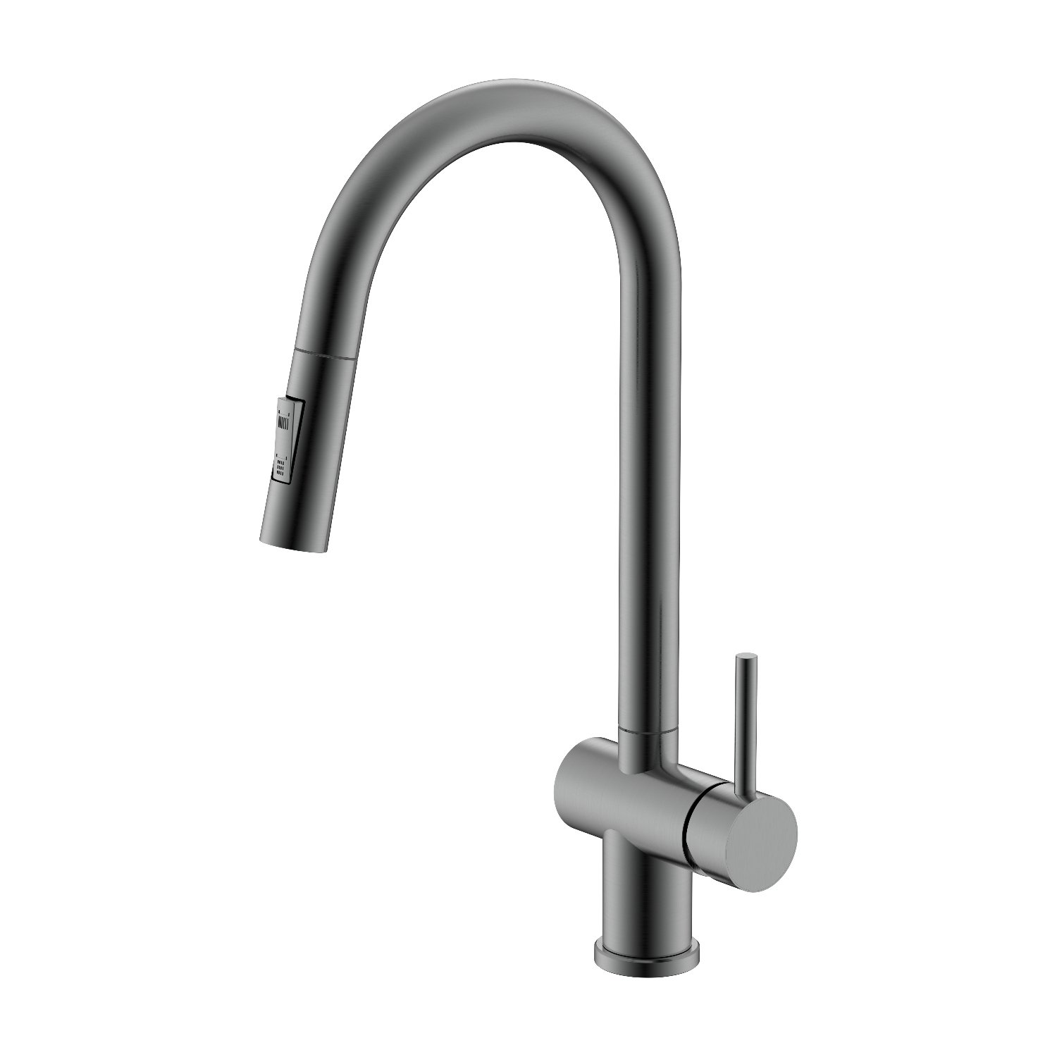 

Смеситель для кухни с выдвижным изливом Splenka S204.49.09, графит