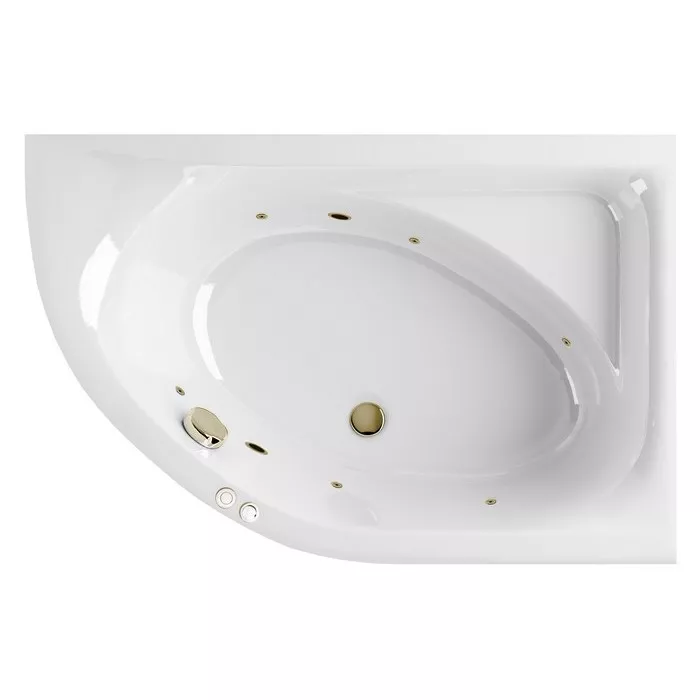 

Ванна акриловая Excellent Aquaria Soft 170x110 R с гидромассажем белый - бронза