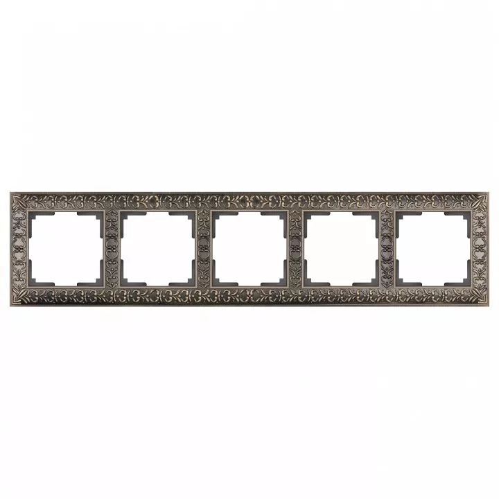 

Рамка Werkel Antik на 5 постов матовый хром WL07-Frame-05 4690389145704