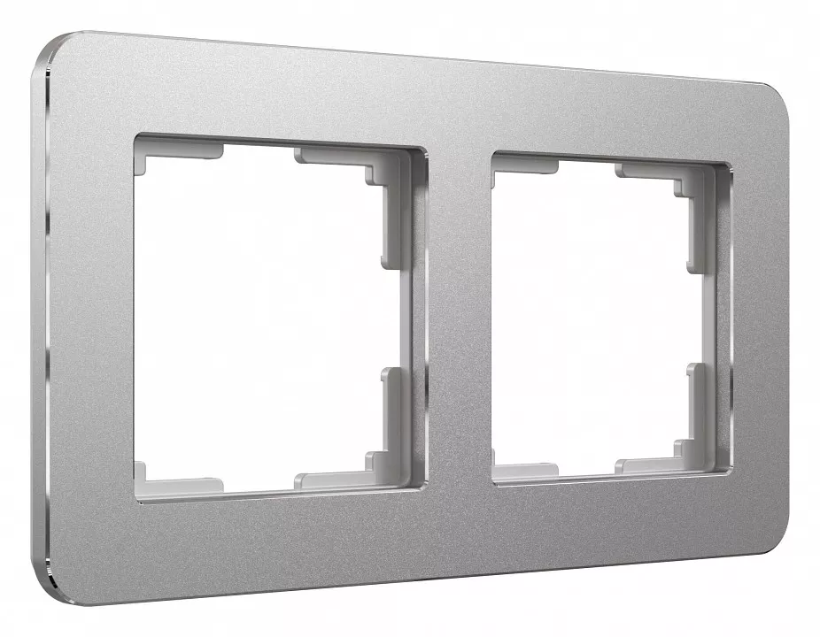 

Рамка Werkel Platinum на 2 поста алюминий W0022606 4690389184444