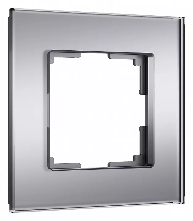 Рамка на 1 пост Werkel Senso серебряный soft-touch W0013106 - фото 1