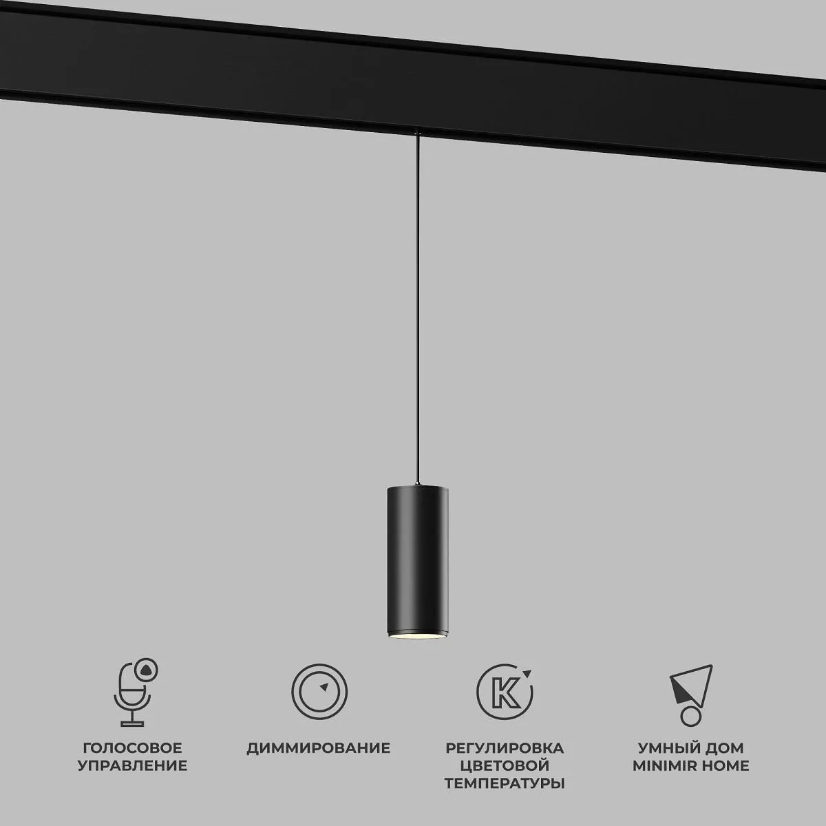 

Подвесной трековый светодиодный светильник Elektrostandard Slim Magnetic Dim Amend 85072/01 черный a063533