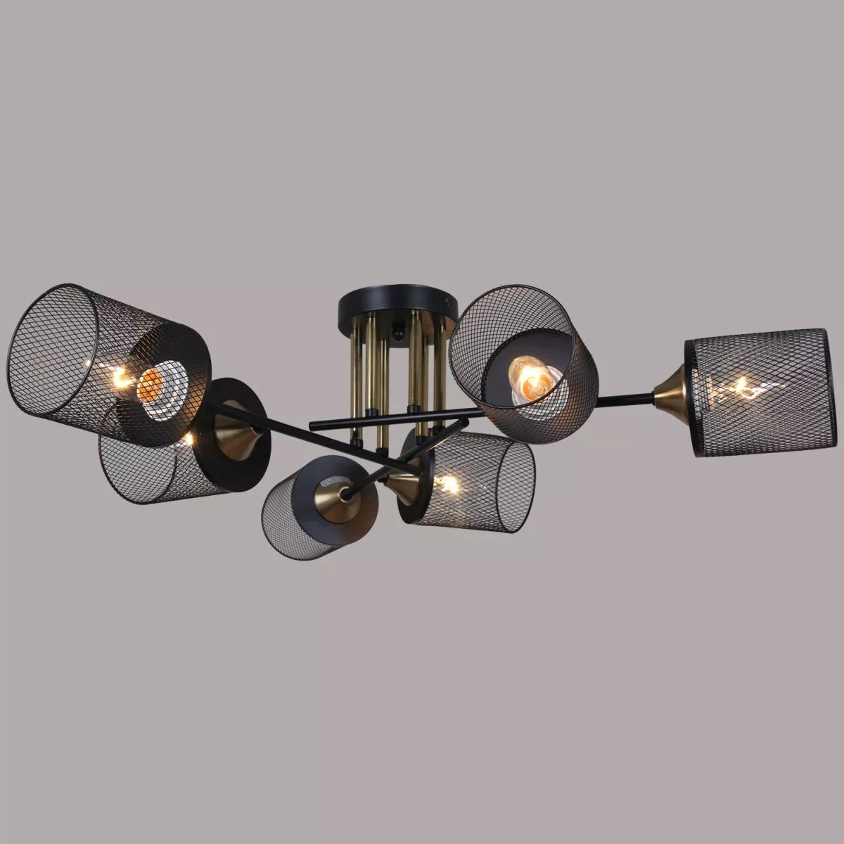 

Потолочная люстра Reluce 38460-0.3-06 BK+COPPER