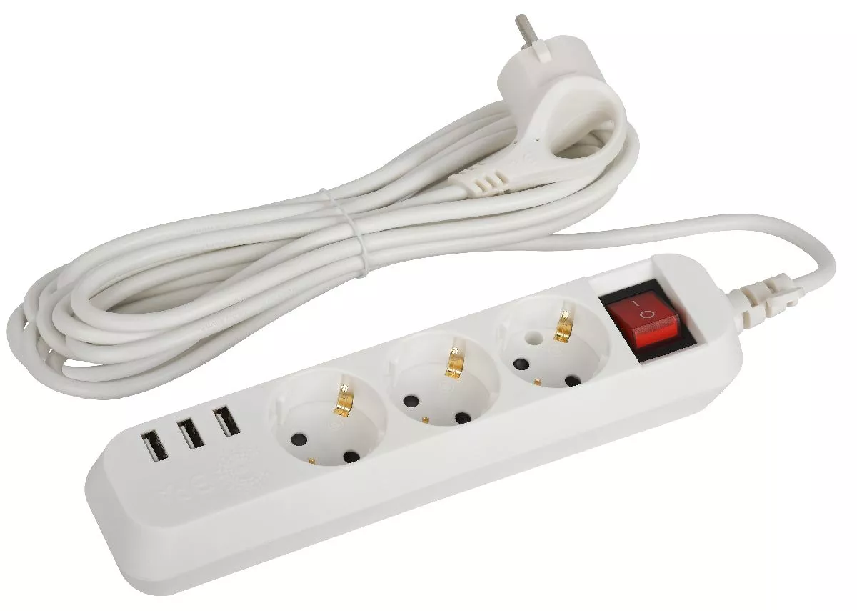 

Удлинитель электрический Эра U-3es-5m-USB Б0052902