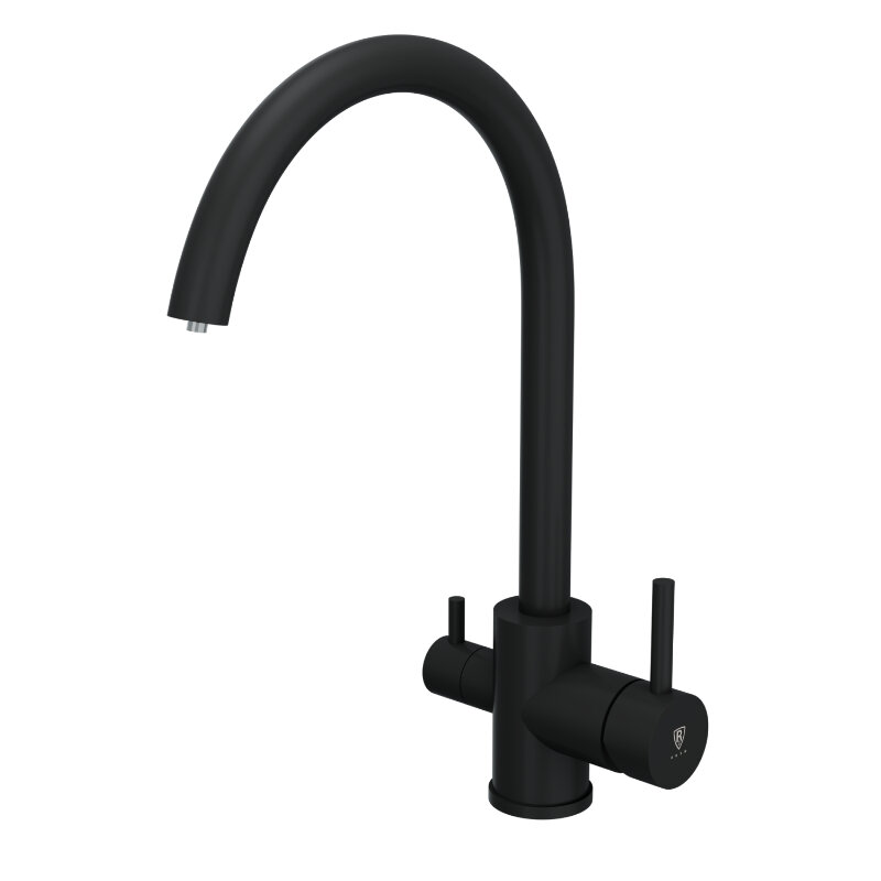 Смеситель для кухонной мойки с фильтром RUSH (SUS9035-37Black)