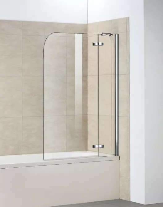 

Шторка на ванну Weltwasser 100х140 10000001225 профиль хром, стекло прозрачное