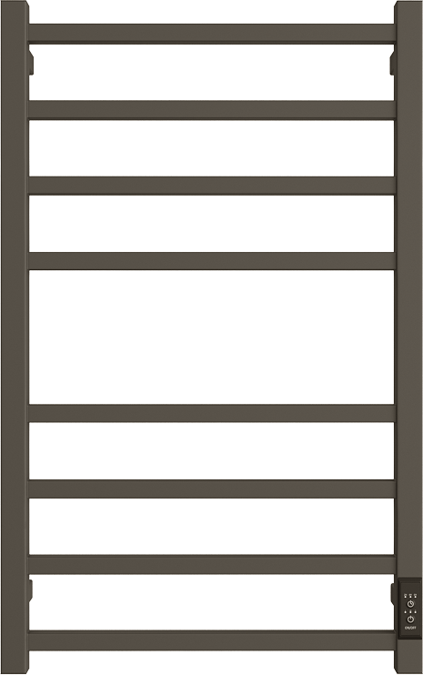 

Полотенцесушитель электрический Двин L plaza neo 4657795055003 80x55 см, подключение справа, слева, графит, лесенка