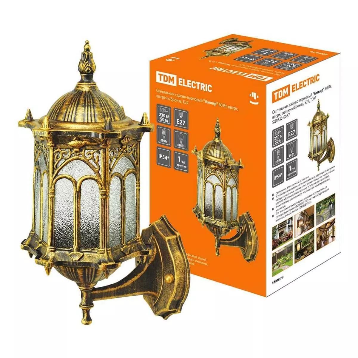 

Уличный настенный светильник TDM Electric Ампир SQ0330-0087
