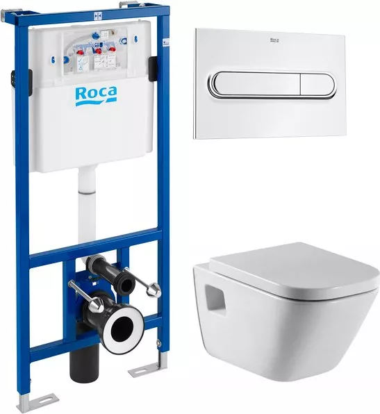 

Комплект Система инсталляции для унитазов Roca DUPLO WC 890090020 + Кнопка смыва Roca PL1 Dual хром + Крышка-сиденье Roca Gap 801472004