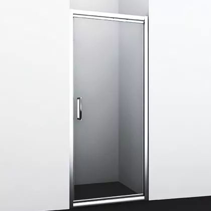 Душевая дверь в нишу Wasserkraft Salm 27I04 90 см, цвет хром - фото 1