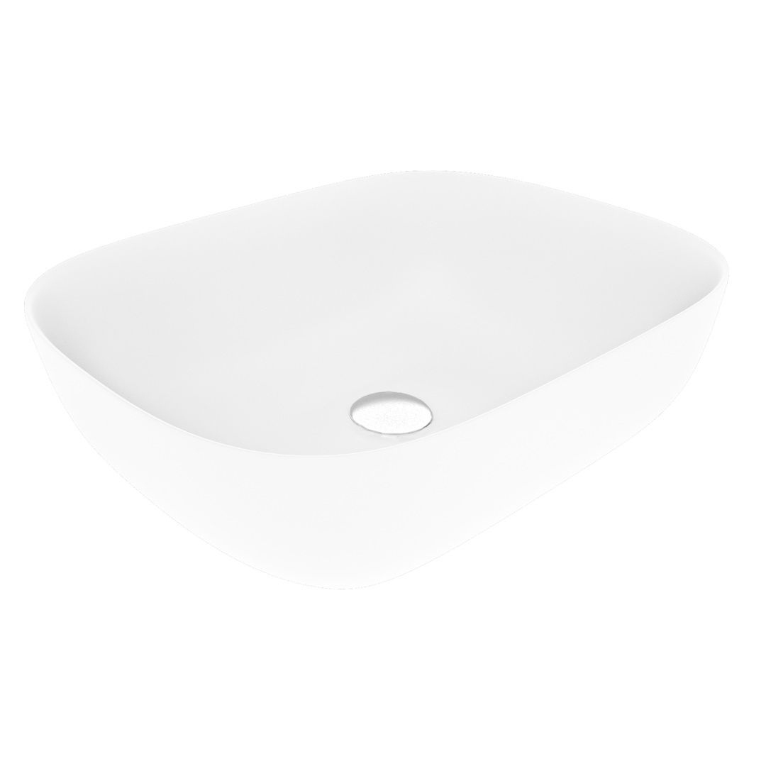 Накладная раковина STWORKI Копенгаген CO50390 50 матовая белая прямоугольная 8921₽