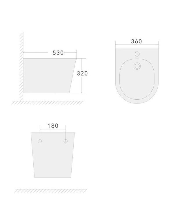 

Биде подвесное Boheme Avva New 973-MW-BIDET матовое белое