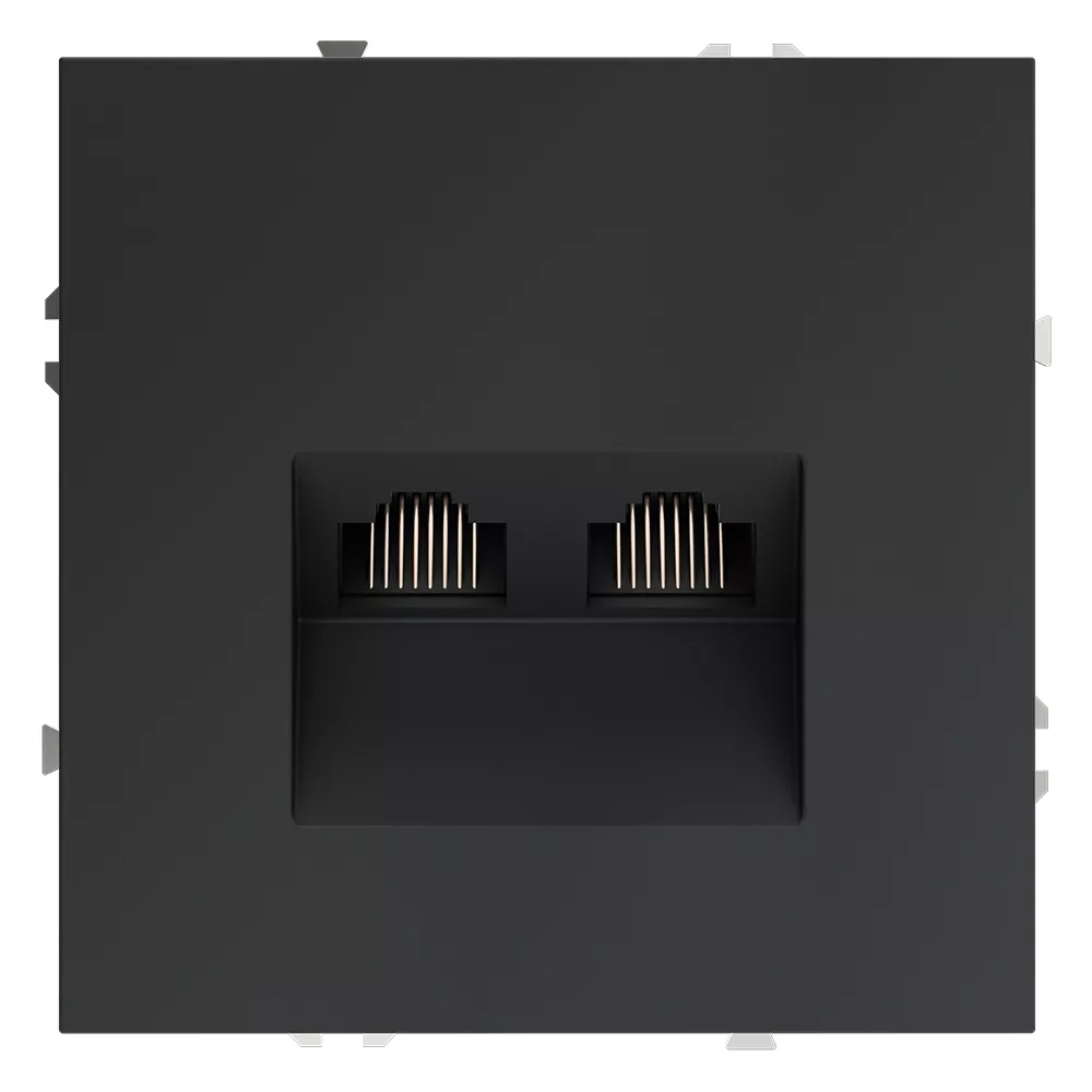 

Розетка компьютерная двойная Voltum S70 VLS060207