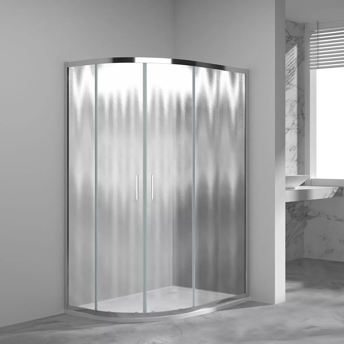 

Душевой уголок Vincea Garda VSJ-1G129CH 120x90, профиль хром, стекло шиншилла