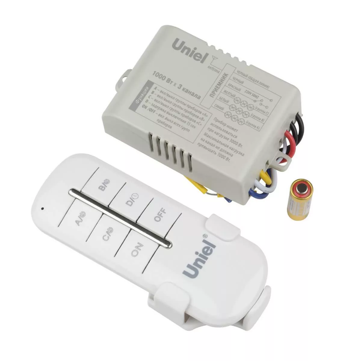 

Пульт управления светом Uniel UCH-P005-G3-1000W-30M UL-00003634