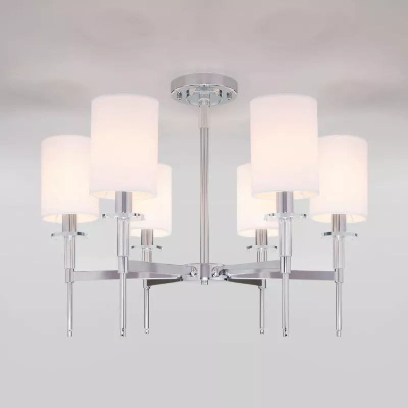 

Люстра на штанге Eurosvet Brielle 60132/6 хром