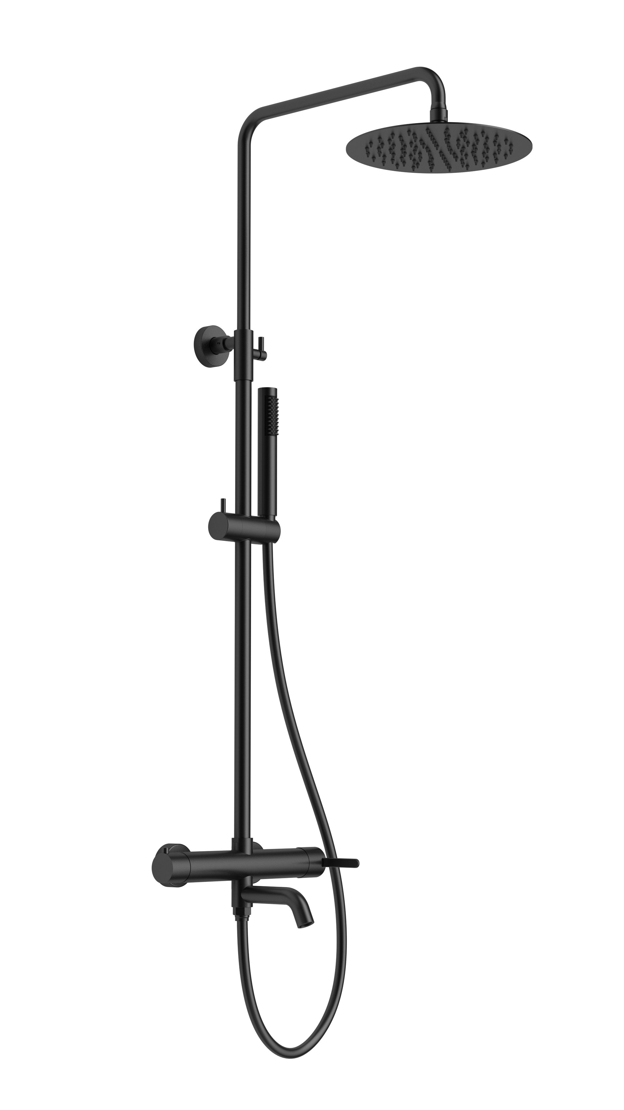 

Душевая стойка AltroBagno Unione AltroBagnoUnione030209MB матовая черная