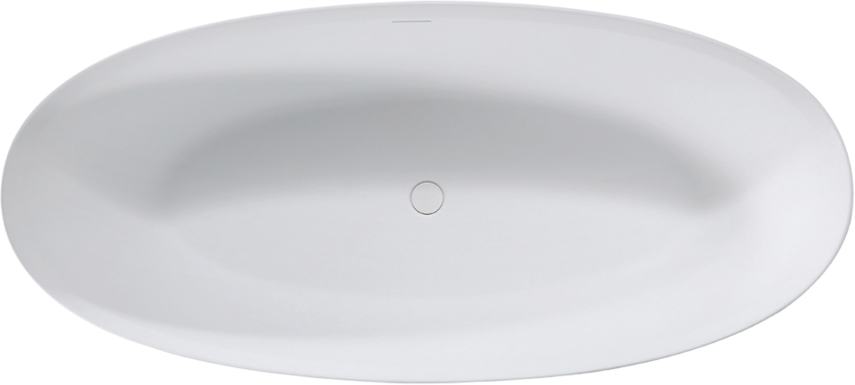 

Ванна из искусственного камня Vincea VBT-4S01MW 170x75 см, отдельностоящая, матовая белая, овальная, со сливом-переливом, с донным клапаном