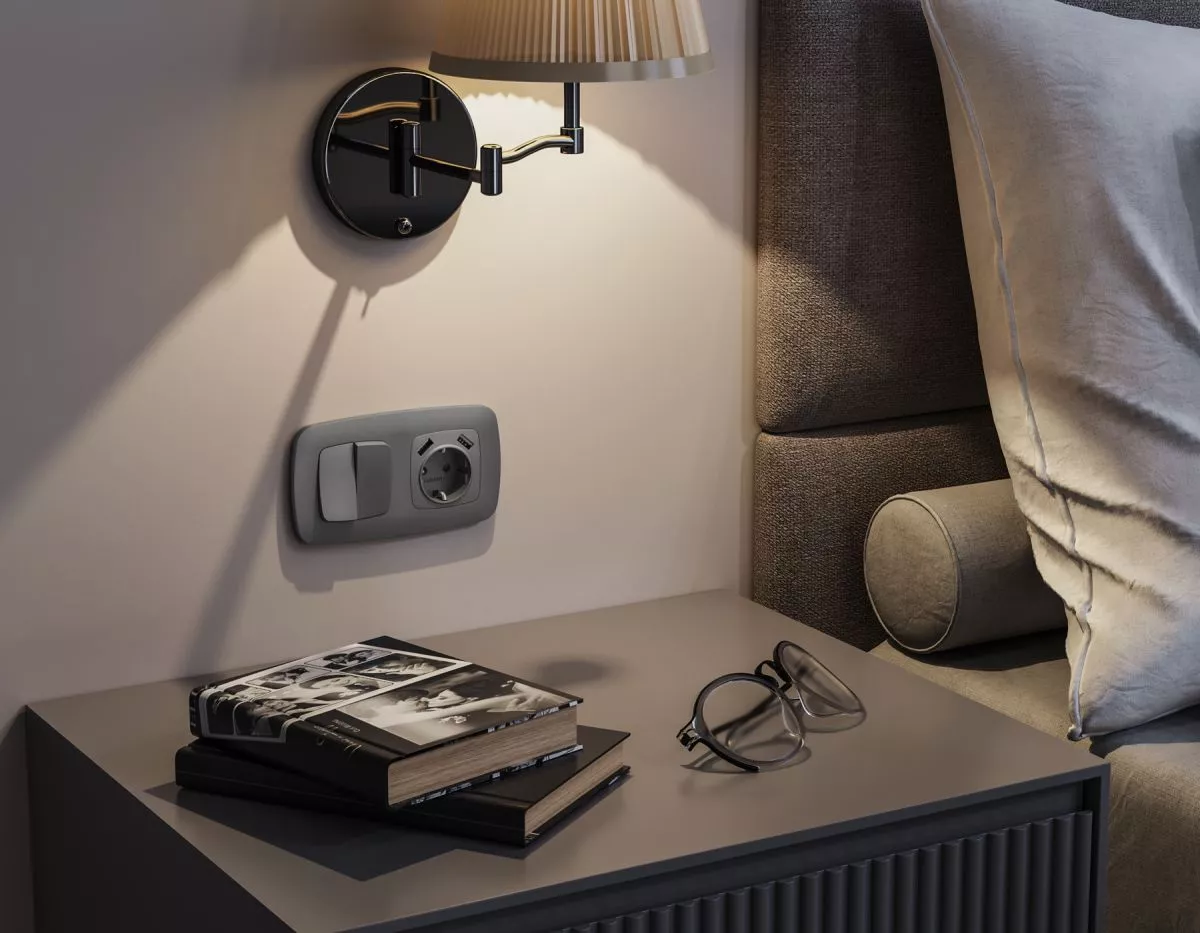 

Комплект механизма 2-клавишного перекрестного выключателя Ambrella Volt 10A-250V OMEGA MO653030 Антрацит серый QUANT (OP6530, VM125)