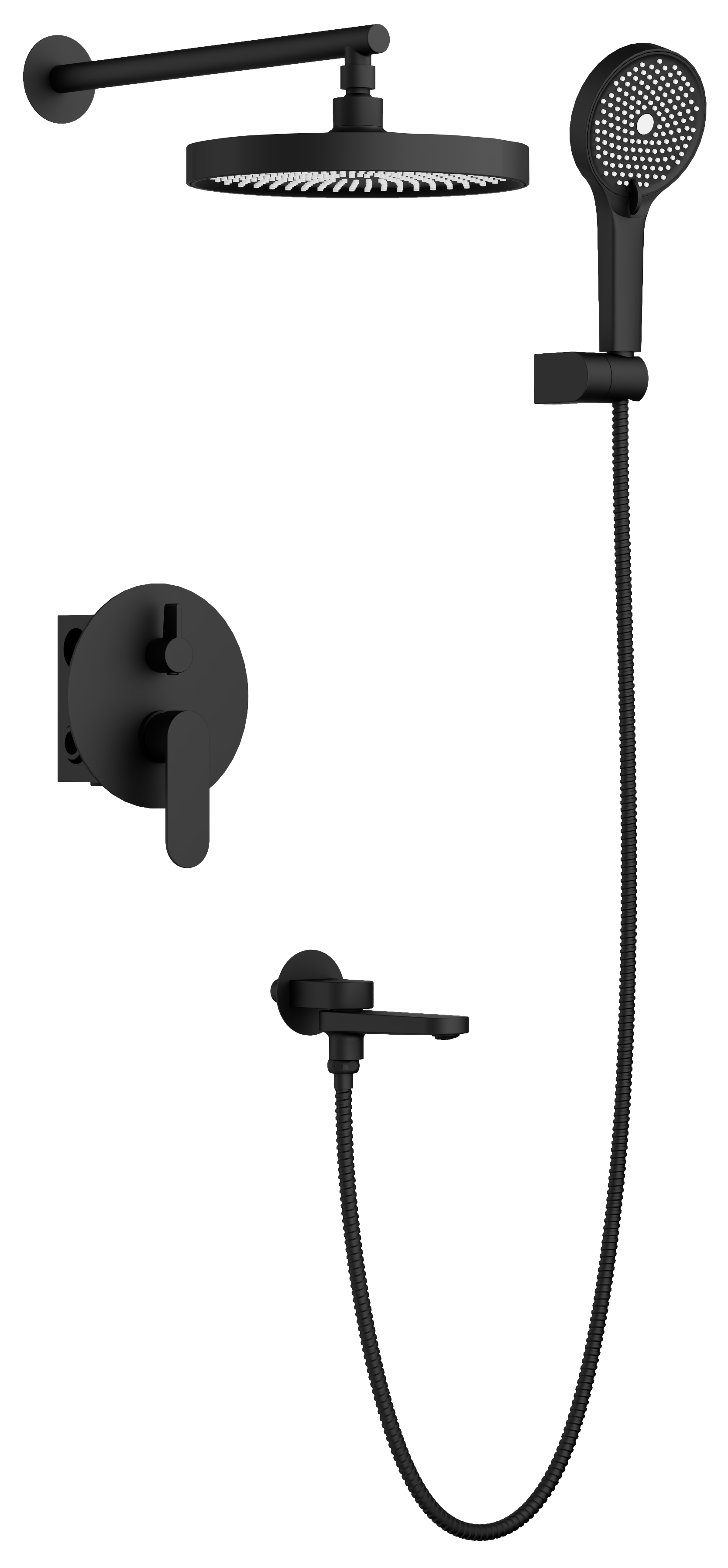 

Душевой комплект BELZ B713 B80713-7 С ВНУТРЕННЕЙ ЧАСТЬЮ, черный