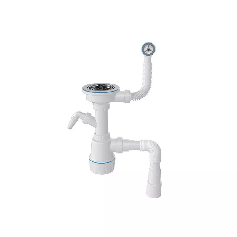 

Сифон для кухонной мойки Nova NV1046, с отводом для стиральной машины